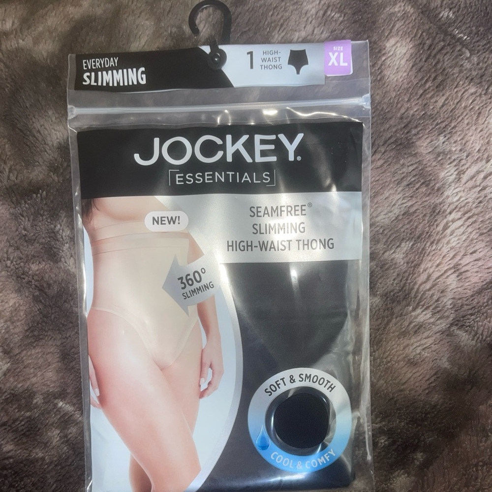 Jockey® Essentials Women's Slimming High Waisted Thong, Cooling Shapewear Pantie